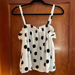 Polka dot tank top